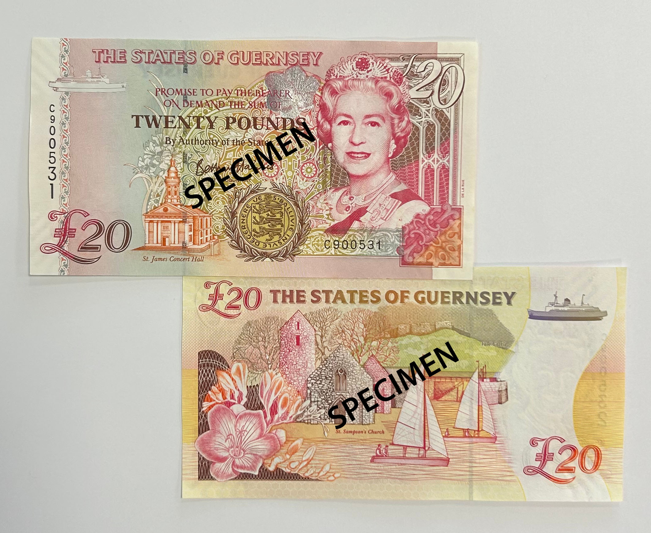 £20 'C' Prefix - B. Haines signatory Guernsey Bank Note